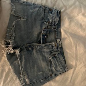 Agolde Parker denim shorts